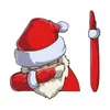 Cartoon Waving Santa Christmas Winter Decal Fäster på bakre fordonstorkare Blades Hög vidhäftning iögonfallande