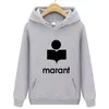 Men039s Hoodies Sweatshirts 2021 Autumn Winter Hoodie Casual Sweatshirt Marant Printed Unisex LongSleeved Pullover6421415