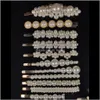Barrettes jóias jóias todas em um clipe womens pérola hairpin moda multi estilo clipes de estilo Aessórios entrega de gota 2021 qe3nl