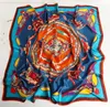 Bufandas 2021 Bufanda de seda cuadrada Moda Lady Head Wraps Femenino Grande Hijab Foulard Mujeres Bandana Pañuelo Verano 135x135cm8384106