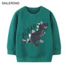 Saileroad Baby Boys Sweatshirts Dinosaur Sequin Kids Hoodies för barnkläder 211110