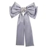 Szpilki, Broszki Uken Moda Kobiety Czarny Czerwony Kolor Długa Satynowa wstążka Bow Tie Collar Akcesoria Nectie Pin Bowknot Koszula