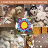 Houses de chien Kennels Accessoires Tournesflower Snuffle Tapis, Chiens interactifs Puzzle Toys encourage les compétences naturelles à la recherche de nourriture, Pad de jouet interactif à la ralentissement