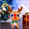 Çanlarla Noel Süslemeleri Peluş Peluş Elk Oyuncak Geyik Bebek Bebekler Çocuklar Hediye Veren Sevimli Noel Dekorasyonu