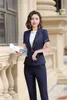 Summer Ladies White Blazer Women Business Suits Formal Office Work Wear Set Pant and Jacket Women's Two Piece Pants