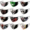 designer face mask adult Clown skull printing masks men women black dustproof and haze replaceable PM2.5 filter mouth facemask