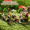 MCDFL Gnome Yard Fairy Garden Decoración Miniaturas al aire libre Figuras decorativas Macetas Kawaii Habitación Decoración para el hogar Accesorios 210811