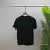 2022 Frühjahr und Sommer neues hochwertiges Baumwolldruck-Kurzarm-T-Shirt mit Rundhalsausschnitt Größe: m-l-xl-xxl-xxxl Farbe: Schwarz Weiß vN2d