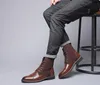 botte en cuir de luxe homme hiver laine chaussures intérieure anti-dérapant père bottines imperméable homme neige robe chaussure