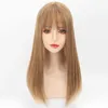 Blocco di capelli sulla parte superiore della testa Cartoon Bangs Parrucca Pezzo di ricambio in fibra chimica Pezzi Donna Young Trendy Color WH0567