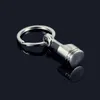 Mixed Colors Piston Turbo Brake Keychain Wheel Caliper Metal Keyfob Sleeve Bearing Spinning Auto Holder Car Engine Keyring