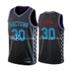 Sacramentokingsmannen Buddy Hield Deaaron Fox Tyrese Haliburton Marvin Bagley 2020-21 Black City Basketball Jersey Nieuw uniform