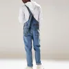 Calça jeans masculina 2022 Moda Denim Bib Calças de comprimento total Jumpsuits Hip Hop Macacões Diretos para Homens Streetwear