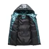Men's Jackets Shiny Down Padded Jacket Self-cultivation Hooded Trend Thick
