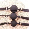 Nxy Adult Toys Fetish Extreme Full Silicone Breathable Ball Gag Bondage Open Mouth Gags Sex Toys for Couple Adult Game Size s m l 1209