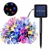 5/6.5/7/12M guirlande LED solaire fleur de Noël allume la lampe de fête 8 Mode