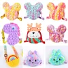 Decompompression Jouets Bubble Sac Toy Sac Silicone Dessin animé Bunny Bandoulot Messenger Exquis et pratique