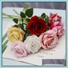 Artificielle Rose Fleurs Flanelle Couronnes Bouquets De Mariage Cor Poignet Fleur Coiffure Centres De Table Home Party Decor Gga2529 Drop Delivery