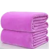 Warm Flannel Fleece Blankets Soft Solid Bedspread Plush Winter Summer Towel Quilt Throw Blanket for Bed Sofa