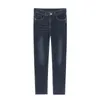 IEFB Spring Ankle Length Pants Causal Slim Fit Black Jeans Men's Korean Trend Vintage All-match Trousers 9Y6591 210524