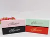 Macaron Cake Boxes Home Made Macaron Chocolate Boxes Biscuit Muffin Box Retail Paper Packaging 20.3*5.3*5.3cm Black Pink Green DAF166