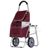 Sacs de rangement ménage chariot à provisions en alliage d'aluminium support chariot pliant Portable escalade escaliers portant 50 Kg