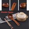 Spoons Long Handle Tableware Utensils Ramen Soup Scoops Wooden Spoon Kitchen Supplies Natural