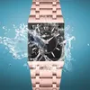 Women's Armband Horloges Top Merk Designer Jurk Quartz Horloge Dames Rosegold Square Polshorloge Waterdichte Relogio Feminino-polshorloges