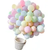 100 шт. 10 дюймов Macaron Candy Pastel Candy Latex Balloons Детский день рождения вечеринка гелия Bayoons Детская душ свадебная вечеринка украшения 210719
