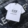 22ss Men Women Designers T-Shirts tee Marathon running short sleeve Man Crew Neck paris Fashion Streetwear white black xinxinbuy XS-L