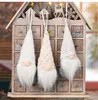 Christmas Decorations Santa Faceless Doll Drop Ornaments Stand Dolls Mid-year Decoration Cotton Pendant Festival Decor Noel Happy New Year