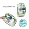 304 Stainless Steel Lunch Box Compartment Bento Kitchen Leak-proof Food Container Student Children Use 210423