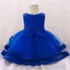 2021 Winter Baby Girl Dress Beading 1st Birthday Dress For Girl Clothes Baptism Lace Princess Tutu Dresses Party And Wedding G1129