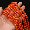 Other Natural Corals Beads Button Shaped Orange Red Loose Spacer Beaded For Jewelry Making DIY Bracelet Necklace Earring Accessories Rita22