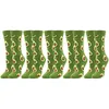 Men's Socks 5 Pairs Men Cotton Novelty Funny With Print Cute Colorful Cartoon Food Avocado Women Sock Happy Casual Harajuku Crew