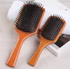 Paddle Brush Coussin d'air Coiffure Bois Massage Brosses à cheveux Brosse Club Hiqh Qualité Cheveux raides bouclés Peigne Masseur 2 Style1304080