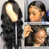 34 inch body kant voorpruik 13x4 menselijk haar HD frontale Peruaanse Kant voor Menselijk Haar Pruiken Body Wave Sluiting