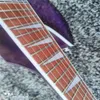 6-string 360 elektrische gitaar, paarse ABS-rand, R-vormige pull-plaat