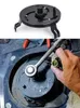 3 Jaws Adjustable Car Fuel Tank Lid Wrench Tool Fuel Pump Sender Collar Oil Cover Pump Cap Spanner Removal Tool 100-170MM PQY-OFRT03