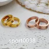 4 mm 5 mm Titanio Ateel Silver Love Ring Men and Women Rose Gold Rings for Lovers Couple Gioielli Ringi di gioielli intero KR0018306604