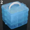 3 lager 18 fack Rensa förvaringslåda Container Smycken Bead Organizer Case