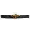 Designer de luxe ceinture abeille boucle mode haute qualité en cuir véritable femmes ceintures hommes lettre ceinture ajouter boîte