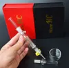 Mini pequeno kit de colecionador ncector fumar micro nc kits de cachimbos 10mm articulação com titanium dica de vidro dabber reivindicar caixa de palha