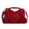 Top Brand Triangle Handbag Designer Pleated Shoulder Bag for Women Clutch Purses High Quality Crossbody Satchels Hobo s 220310