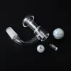 Högkvalitativ platt topprökning TERP Slopper Quartz Banger med glasmarmor Set 10mm 14mm 18mm manliga kvinnliga naglar för vatten bongs