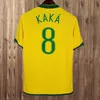 1998 DUNGA Retro Maillots de football pour hommes 1994 ROMARIO PELE RONALDINHO RIVALDO CARECA LEONARDO R. CARLOS FABIANO D. AES Maillots de football à domicile 2006