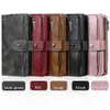 Luxury Leather Flip Case 12 Mini 11 Pro XS Max XR X 7 8 6 6s Plus SE 2020 Detach Wallet Coque Card Holder Phone Cover