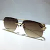 男性と女性のサングラス夏のスタイル0281反紫外線レトロプレートフレームレスファッション眼鏡ランダムボックス