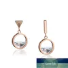 Asymmetriska örhängen för kvinnor geometriska kristall droppe örhängen dam smycken gåva fabrik pris expert design kvalitet senaste stil ursprungliga status