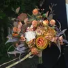 laranja bouquet de noiva artificial